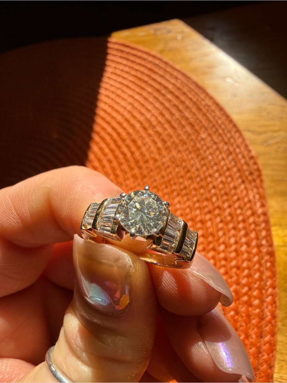 Classic Round-Cut Diamond Ring in 14k gold